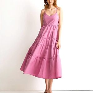 Madewell Sidoni peplum maxi Dress